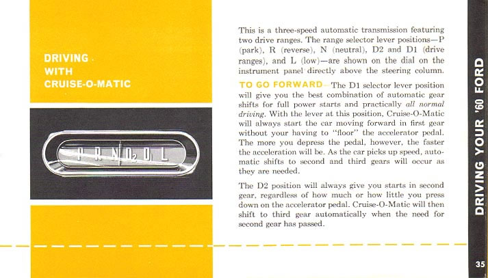 1960 Ford Owners Manual Page 29